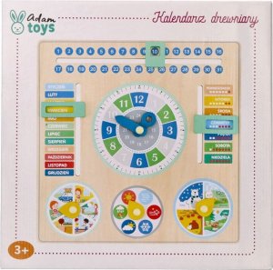 Drewniany kalendarz edukacyjny - tablica dla dzieci 3