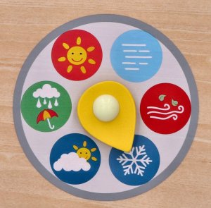 Drewniany kalendarz edukacyjny - tablica dla dzieci 5