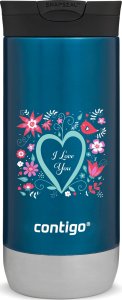 Kubek termiczny na kawę Contigo Huron 2.0 470ml - I love You - Niebieski 3