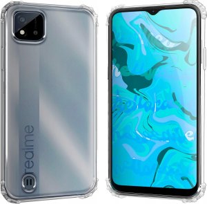 Hello Case ETUI PANCERNE DO REALME C11 2021 | CASE SILIKON SLIM ANTI SHOCK SZKŁO 9H 2