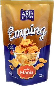 Chipsy, przekąska Emping Manis z melinjo 100g - ARG Snacks 1