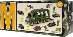 Transporter Wojskowy Zestaw Militarny Dla Dzieci Żołnierze Armia Czołg Auta 4