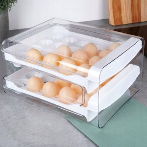 DWUPOZIOMOWY ORGANIZER POJEMNIK DO LODÓWKI NA 40 JAJEK 229164 3