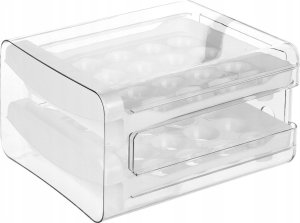 DWUPOZIOMOWY ORGANIZER POJEMNIK DO LODÓWKI NA 40 JAJEK 229164 4