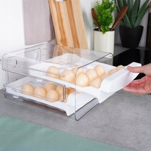 DWUPOZIOMOWY ORGANIZER POJEMNIK DO LODÓWKI NA 40 JAJEK 229164 6