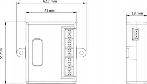 Hikvision MODUŁ EKSPANDERA WEJŚĆ DS-KD-AL8 Hikvision 6