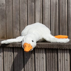 Grzejąca Gęś o Gorącym Sercu XL 90 cm - prezent ślubny, walentynkowy 2