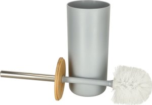 Zestaw łazienkowy szczotka do WC dozownik mydła mydelniczka kubek 6 elementów szary Kik sp. z o.o. sp. k. 6