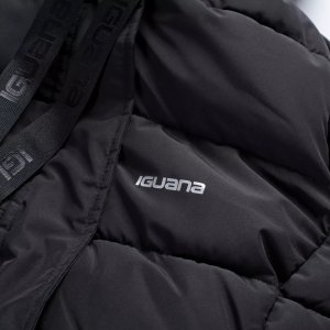 Damski płaszcz pikowany zimowy z kapturem Iguana Manka W rozmiar S 15