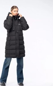 Damski płaszcz pikowany zimowy z kapturem Iguana Manka W rozmiar S 5