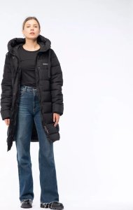 Damski płaszcz pikowany zimowy z kapturem Iguana Manka W rozmiar M 2