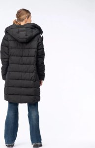 Damski płaszcz pikowany zimowy z kapturem Iguana Manka W rozmiar M 7