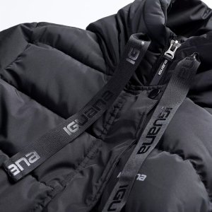 Damski płaszcz pikowany zimowy z kapturem Iguana Manka W rozmiar XL 14