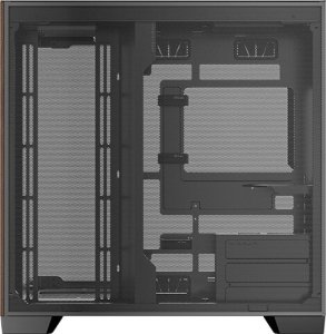 Antec C8 Curve Wood, Full Tower, PC, Black, Transparent, Wood, ATX, ITX, Glass, Plastic, Steel, Wood, 17.5 cm 15