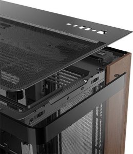 Antec C8 Curve Wood, Full Tower, PC, Black, Transparent, Wood, ATX, ITX, Glass, Plastic, Steel, Wood, 17.5 cm 4