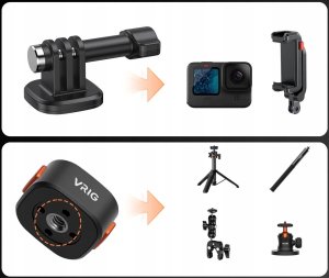 Głowica Szybkozłączka Uchwyt Magnes 1/4 do GoPro HERO 13 12 11 10 9 8 7 MAX / AC14 7