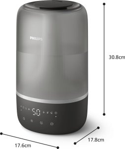 Nawilżacz powietrza Philips HU1510/03 Szary 16