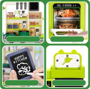 Kuchnia dla Małego Kucharza z Efektami dźwięk para światło 63 ele ZA5325 11