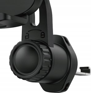 Uchwyt na smartfona Dudao F2N na kratkę nawiewu, zaciskowy - czarny 2