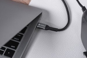 Kabel USB ForCell USB-C - USB-C 3 m Czarny 3