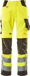 MASCOT Spodnie z kieszeniami na kolanach SAFE SUPREME (kolor żółty hi-vis/ciemny antracyt, rozmiar 82C66) 1