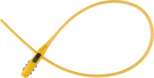 ZAPIĘCIE ROWEROWE PASEK NA SZYFR ŻÓŁTY DUNLOP 3