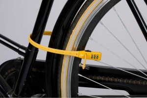 ZAPIĘCIE ROWEROWE PASEK NA SZYFR ŻÓŁTY DUNLOP 4