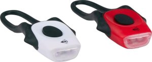 ZESTAW SILIKONOWYCH LAMP ROWEROWYCH LED PRZÓD I TYŁ DUNLOP PRO 2