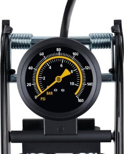 POMPKA NOŻNA 2 TŁOKOWA Z MANOMETREM  ROWER SAMOCHÓD PIŁKA DUNLOP 4