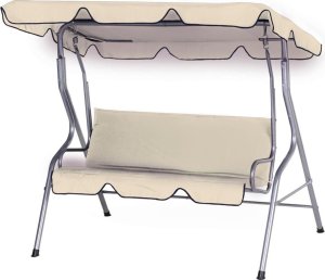 HUŚTAWKA OGRODOWO - BALKONOWA 3-OSOBOWA PIASKOWA/ ANTRACYT 2