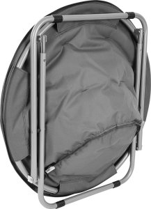 FOTEL CAMPINGOWY MOON 82x68x79CM CIEMNY SZARY ENERO CAMP 2