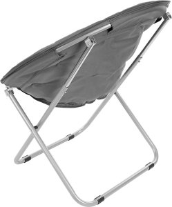 FOTEL CAMPINGOWY MOON 82x68x79CM CIEMNY SZARY ENERO CAMP 7