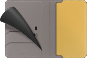UNIQ Belmont Passport Case RFID Blocking Gray/Yellow 3