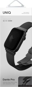 UNIQ Dante Pro Strap for Apple Watch 42/41/40mm Stainless Steel Graphite Black 3
