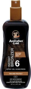 Australian Gold Żel W Sprayu Z Bronzerem SPF6 1