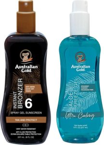 Australian Gold Spray bronzer SPF6 + Aloe Freeze 1