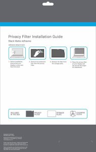 eStuff GLBW08192131 filtr do ekranu 21,1 cm (8.3") Tablet Bezramkowy filtr prywatności na wyswietlacz 3