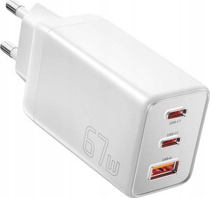 ML Ładowarka Essager ECT67W-LJB02-Z GaN 67W 2C+A (biały) 1