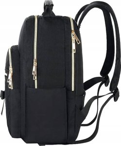 ML Damski plecak podróżny z kosmetyczką 10.5'' Matein 1342 Czarny 3