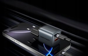 Ładowarka Vention GaN USB-C + USB-A 30W (FEWH0-EU) czarna 9