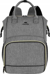 ML Plecak na laptopa / Torba na lunch 15.6'' Matein 1368 Szary USB 1