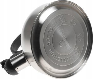 CZAJNIK Stalowy z Gwizdkiem POŁYSK Błyszczący 1,5l INDUKCJA Gaz 3707 4