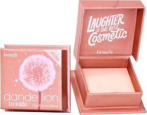 Benefit Dandelion Twinkle Mini Soft Nude-Pink Highlighter rozświetlacz o delikatnym bladoróżowym odcieniu 1.5g 1
