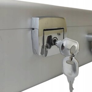 Walizka aluminiowa zamykana na kluczyk 480x340x100 mm 12