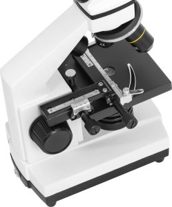 Mikroskop optyczny szkolny LED z regulowanym zaciskiem powiększenie 40-400x Mikroskop optyczny szkolny LED z regulowanym zaciskiem powiększenie 40-400x 3