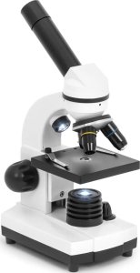 Mikroskop optyczny szkolny LED na baterie lub zasilacz powiększenie 40-400x Mikroskop optyczny szkolny LED na baterie lub zasilacz powiększenie 40-400x 2