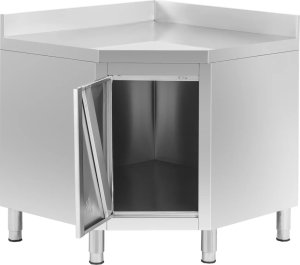 Szafa narożna gastronomiczna z rantem STAL 90 x 90 cm Szafa narożna gastronomiczna z rantem STAL 90 x 90 cm 2