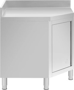 Szafa narożna gastronomiczna z rantem STAL 90 x 90 cm Szafa narożna gastronomiczna z rantem STAL 90 x 90 cm 4