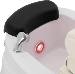 Fotel podologiczny do pedicure z funkcją masażu brodzikiem - kremowy Fotel podologiczny do pedicure z funkcją masażu brodzikiem - kremowy 5