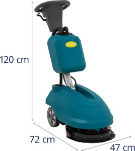 Szorowarka akumulatorowa do czyszczenia podłóg 35 cm 15 l 160 obr./min Szorowarka akumulatorowa do czyszczenia podłóg 35 cm 15 l 160 obr./min 10